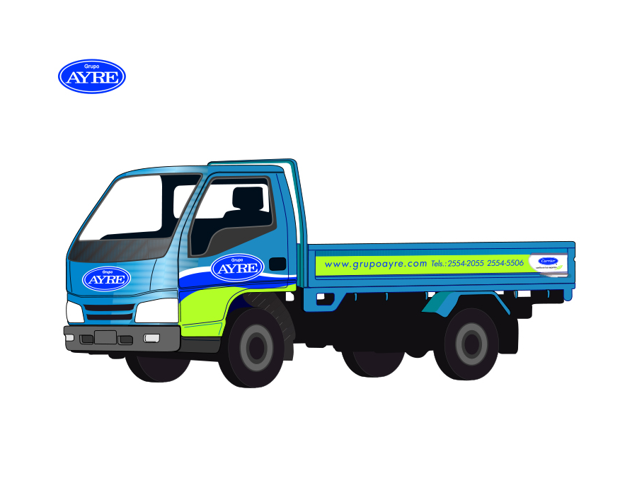 designing vehicle wrap truck