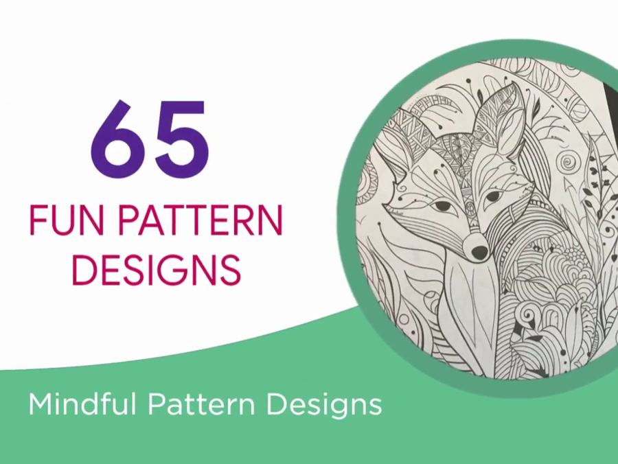 mindful pattern coloring book